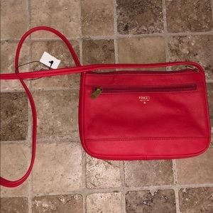 Fossil Crossbody in Red